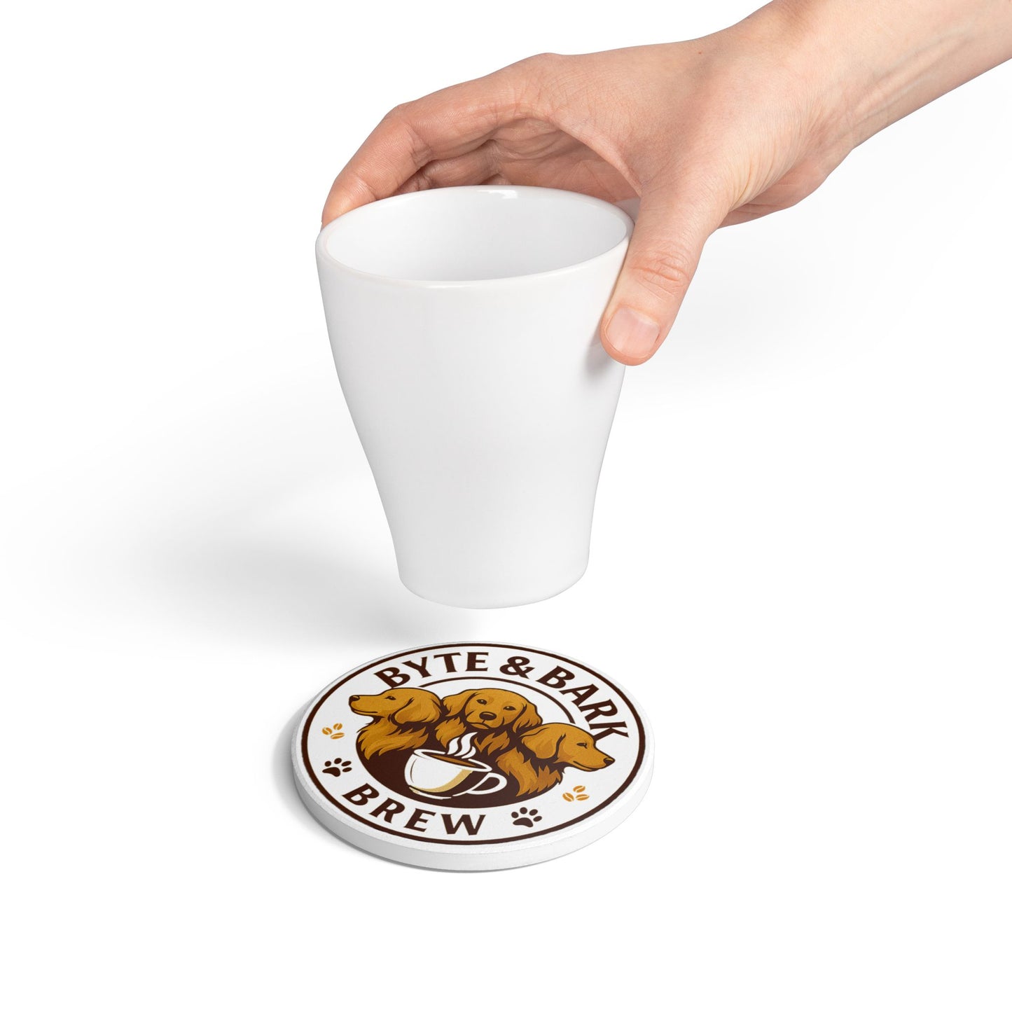 Byte & Bark Brew Coasters (Set of 2)