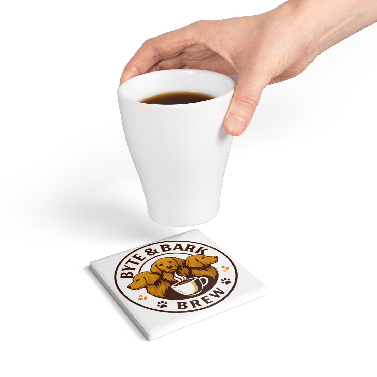 Byte & Bark Brew Coasters (Set of 2)