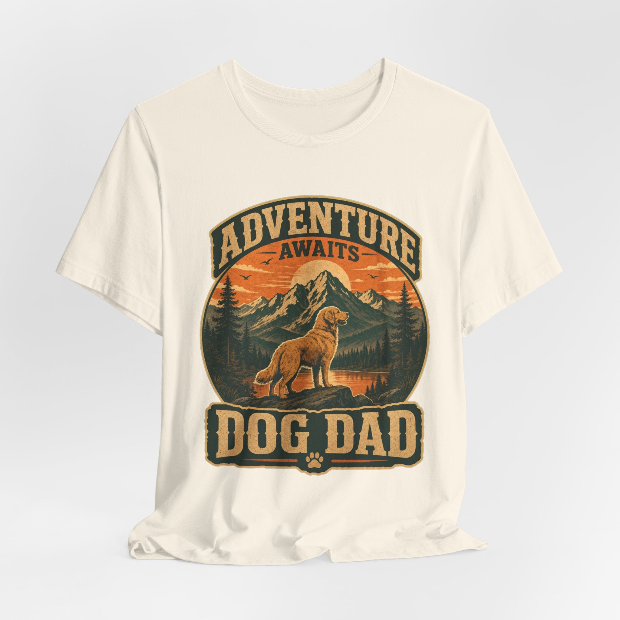 Adventure Awaits, Dog Dad — Unisex Tee
