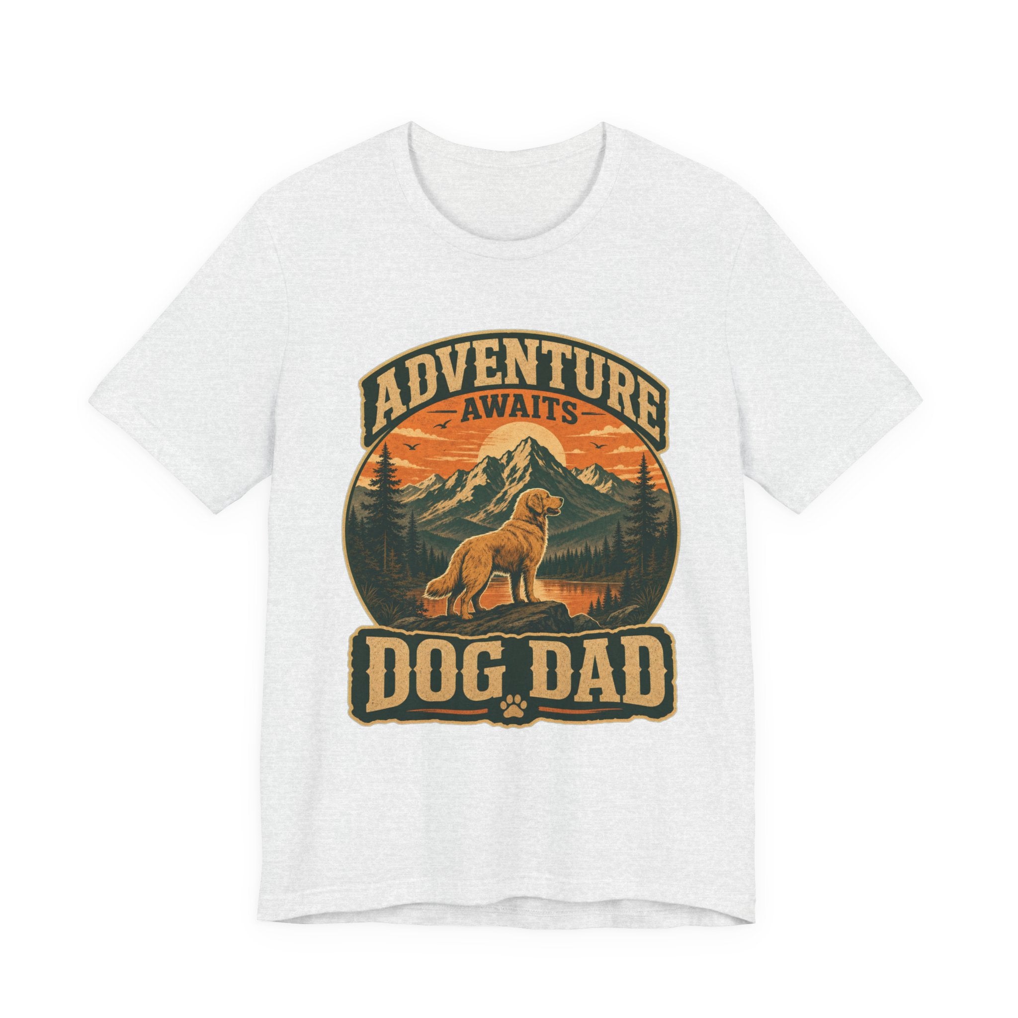 Adventure Awaits, Dog Dad — Unisex Tee