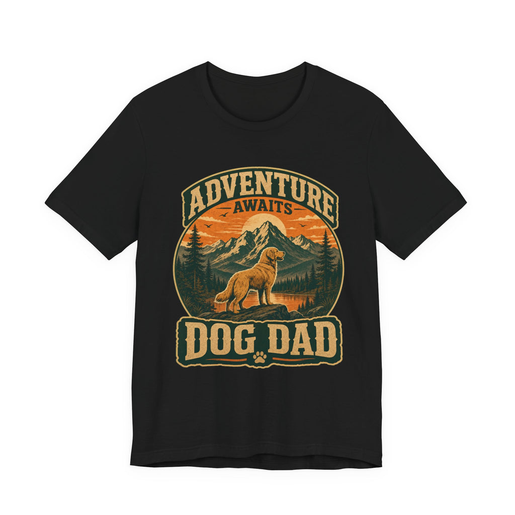 Adventure Awaits, Dog Dad — Unisex Tee