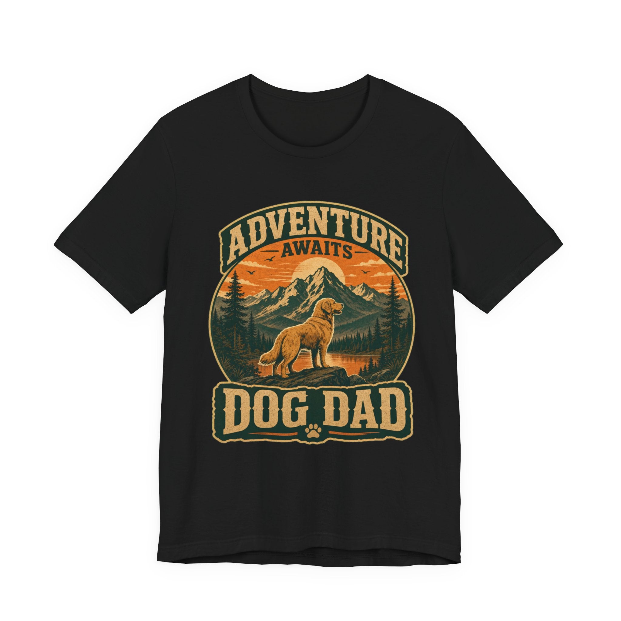 Adventure Awaits, Dog Dad — Unisex Tee
