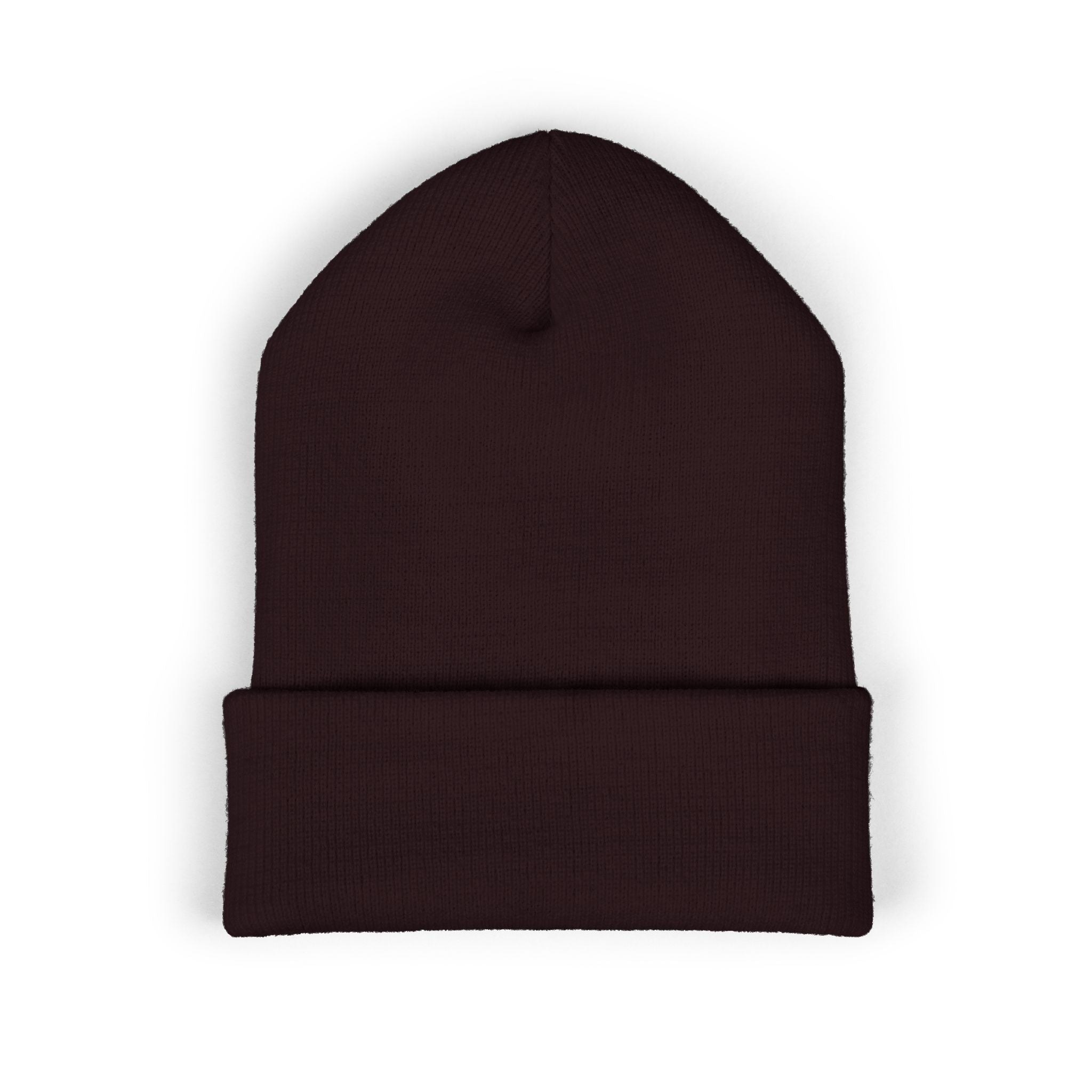 Byte & Bark Brew Brown beanie on a white background