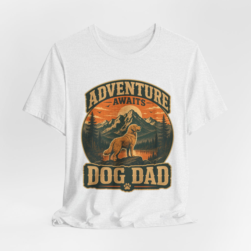 Adventure Awaits, Dog Dad — Unisex Tee