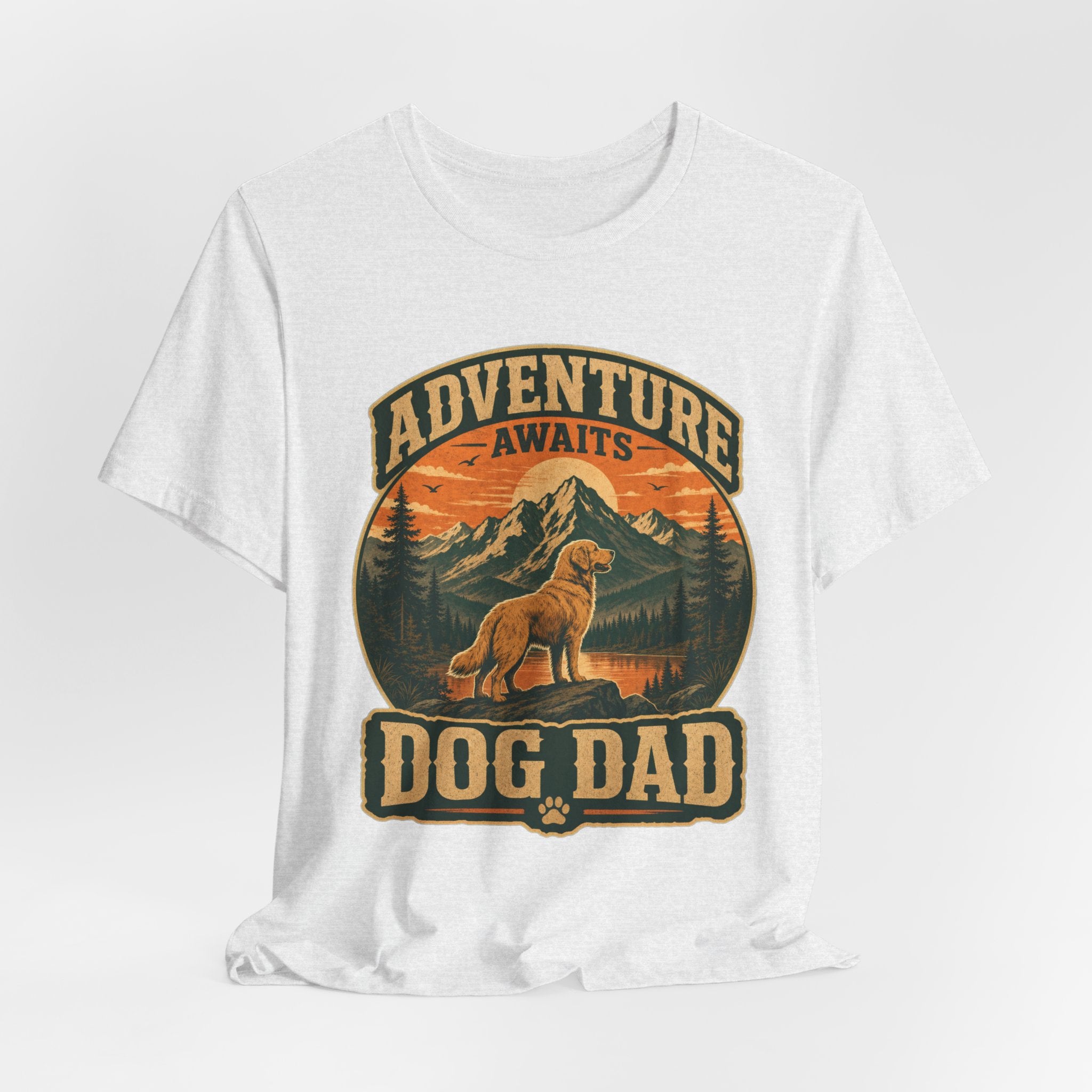 Adventure Awaits, Dog Dad — Unisex Tee