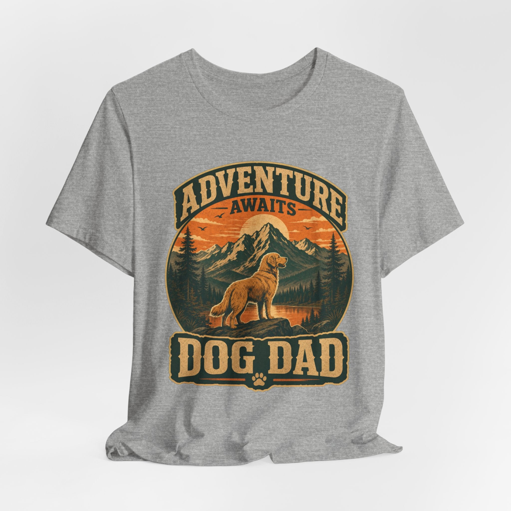 Adventure Awaits, Dog Dad — Unisex Tee