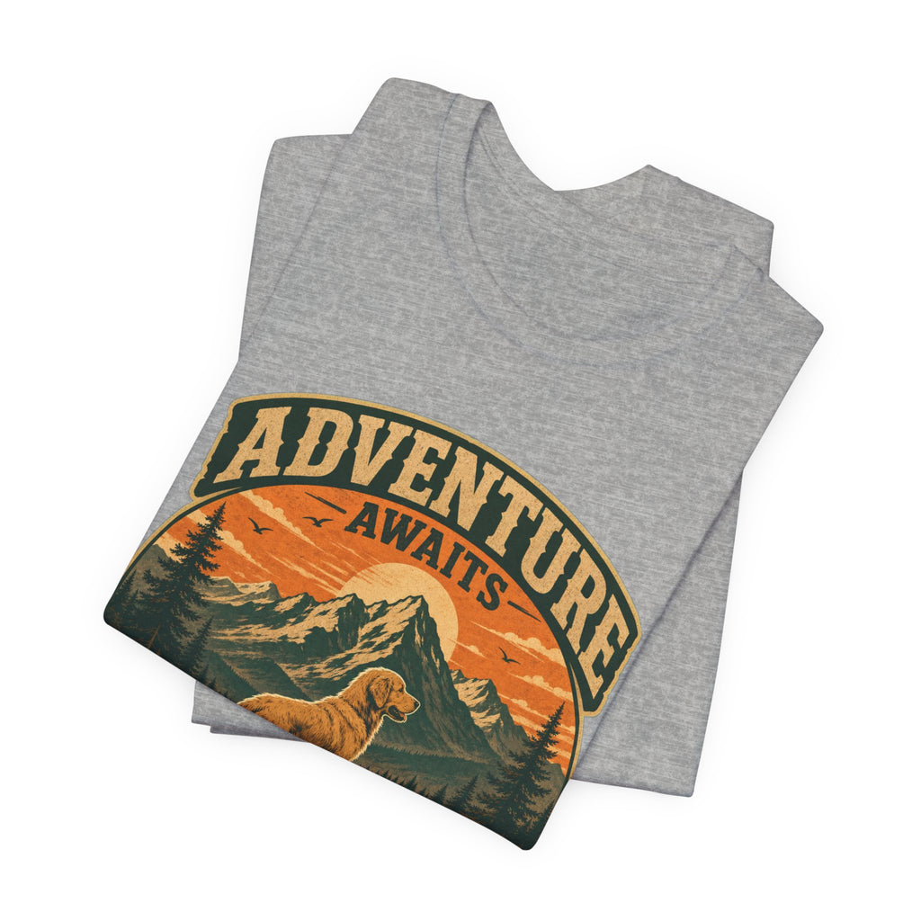 Adventure Awaits, Dog Dad — Unisex Tee