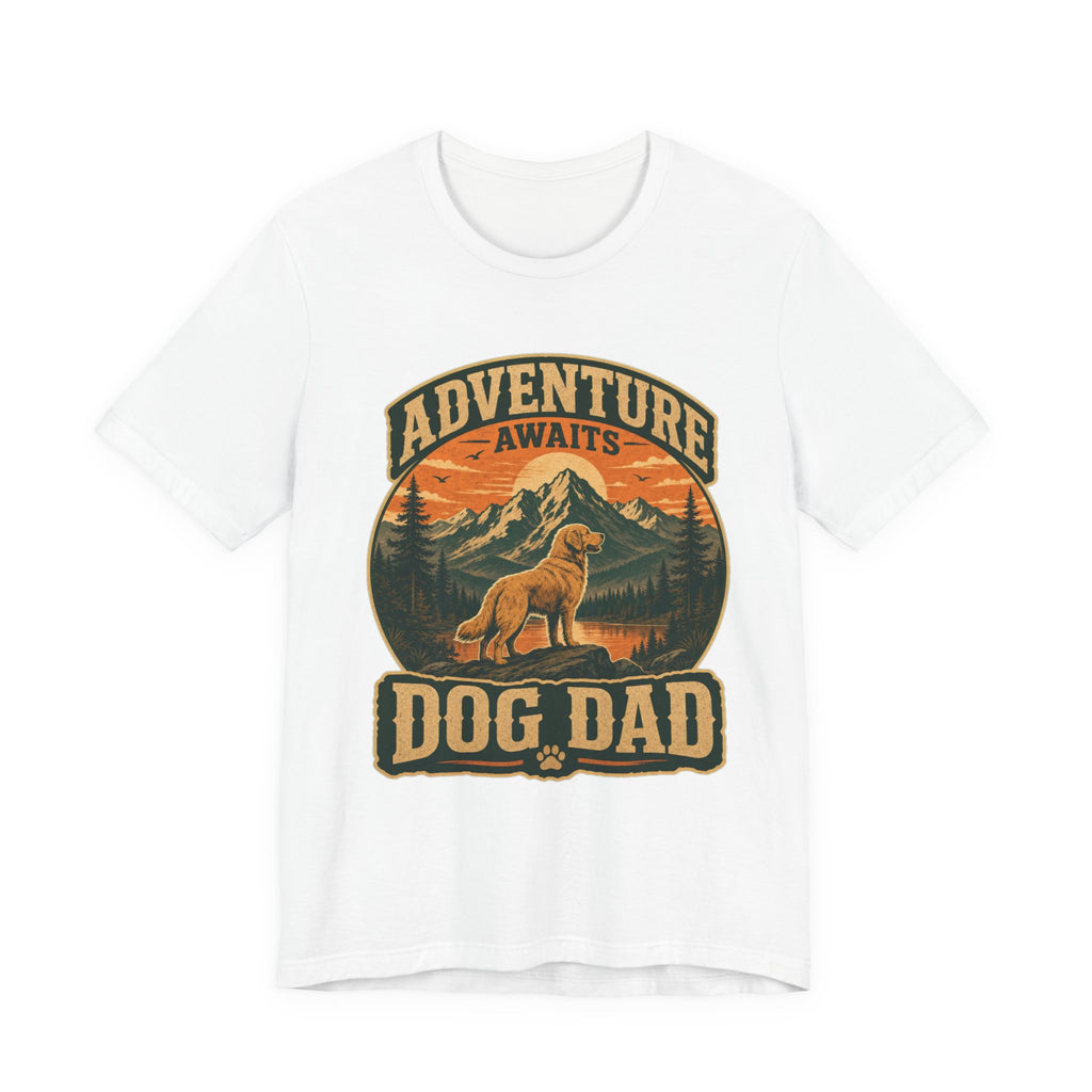 Adventure Awaits, Dog Dad — Unisex Tee