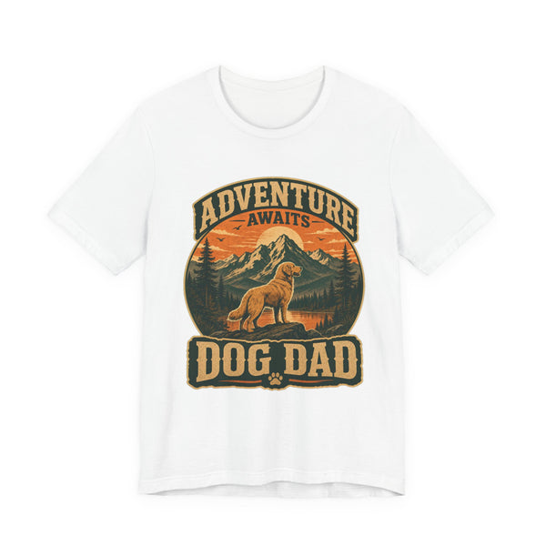 Adventure Awaits, Dog Dad — Unisex Tee