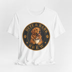 Byte & Bark Brew™ Classic Tee — Coffee & Dog Lover Shirt