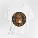 Byte & Bark Brew™ Classic Tee — Coffee & Dog Lover Shirt
