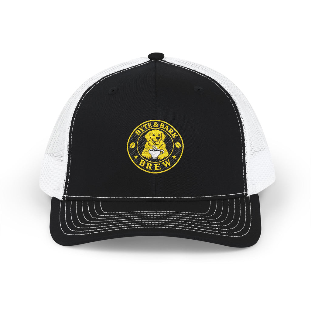 Vintage Golden Retriever Patch Snapback Trucker Cap