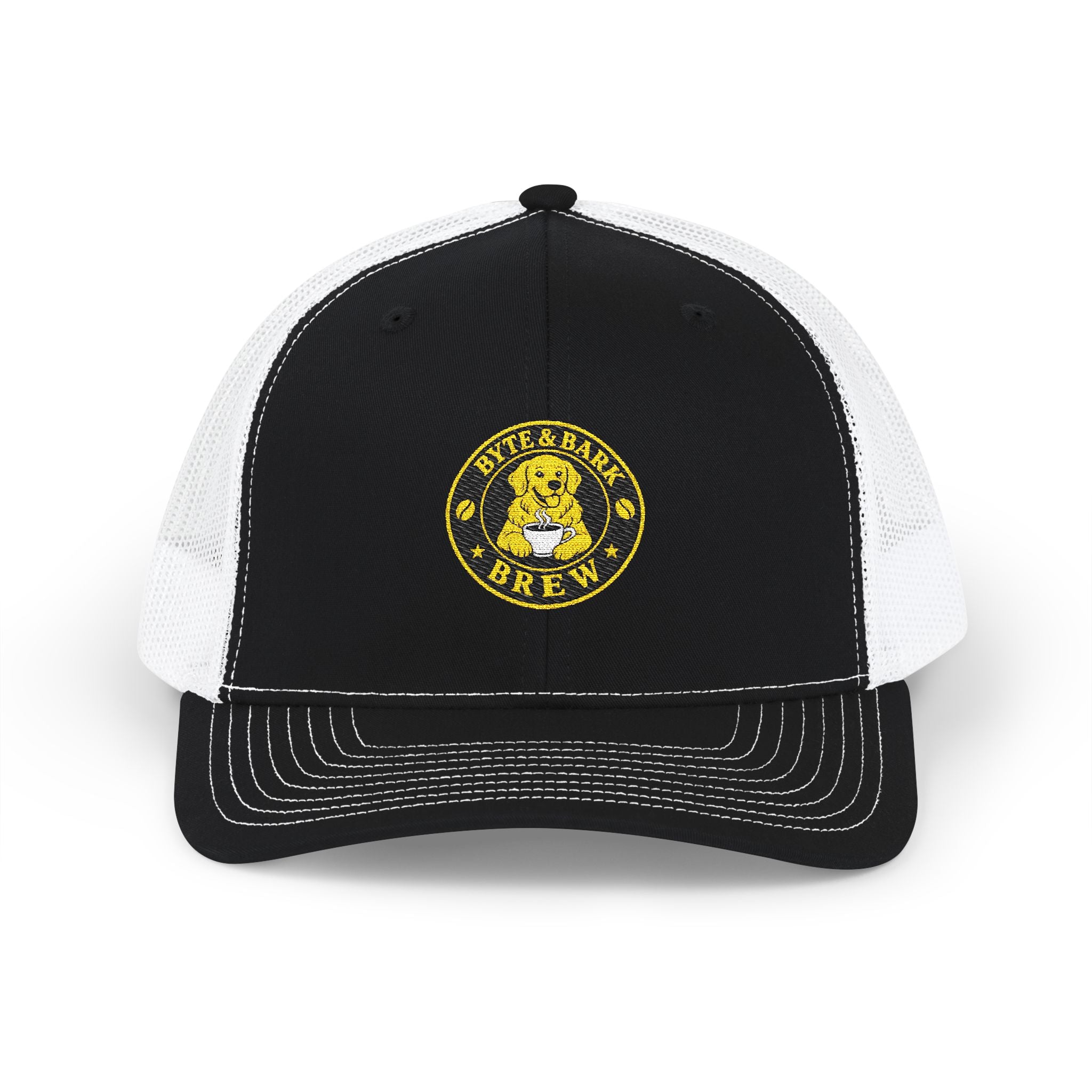 Vintage Golden Retriever Patch Snapback Trucker Cap