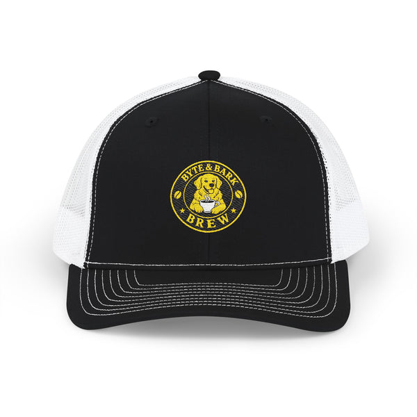 Vintage Golden Retriever Patch Snapback Trucker Cap
