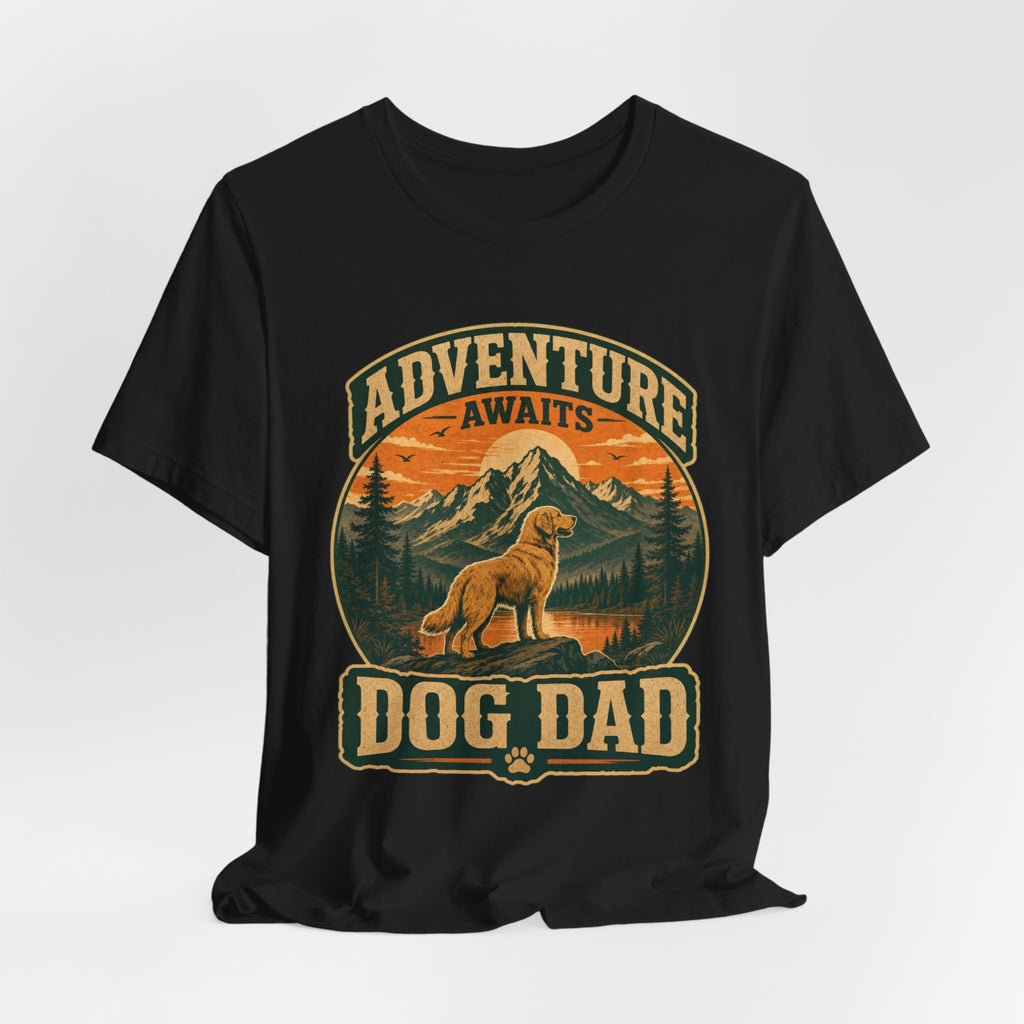 Adventure Awaits, Dog Dad — Unisex Tee