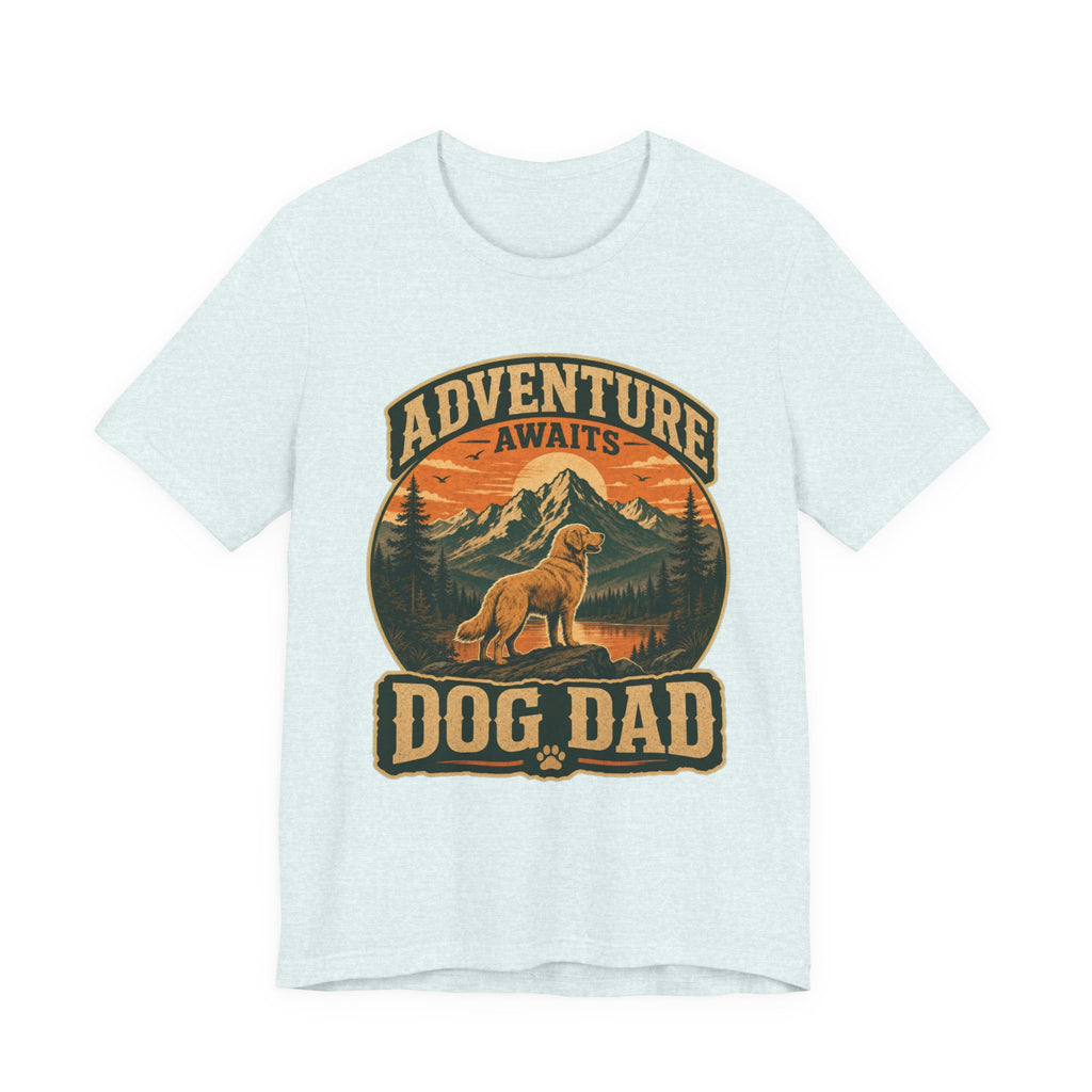 Adventure Awaits, Dog Dad — Unisex Tee