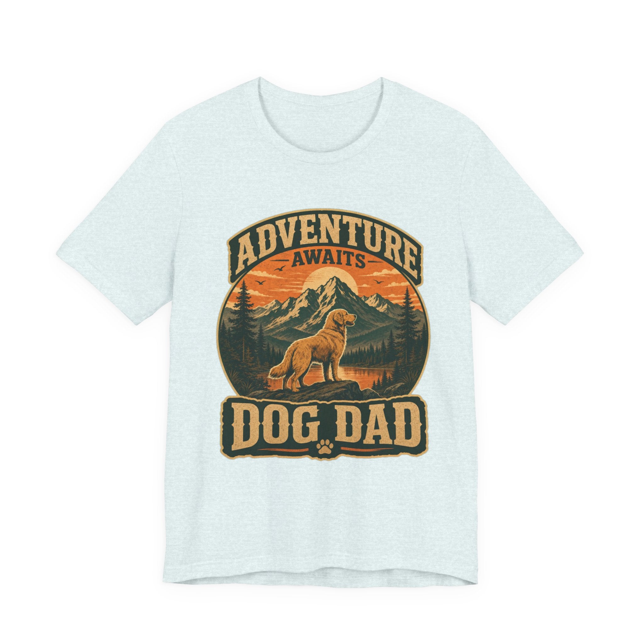 Adventure Awaits, Dog Dad — Unisex Tee