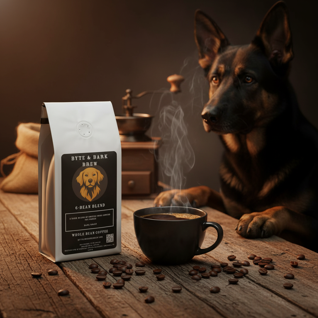 6 Bean Dark Roast Bold Scene