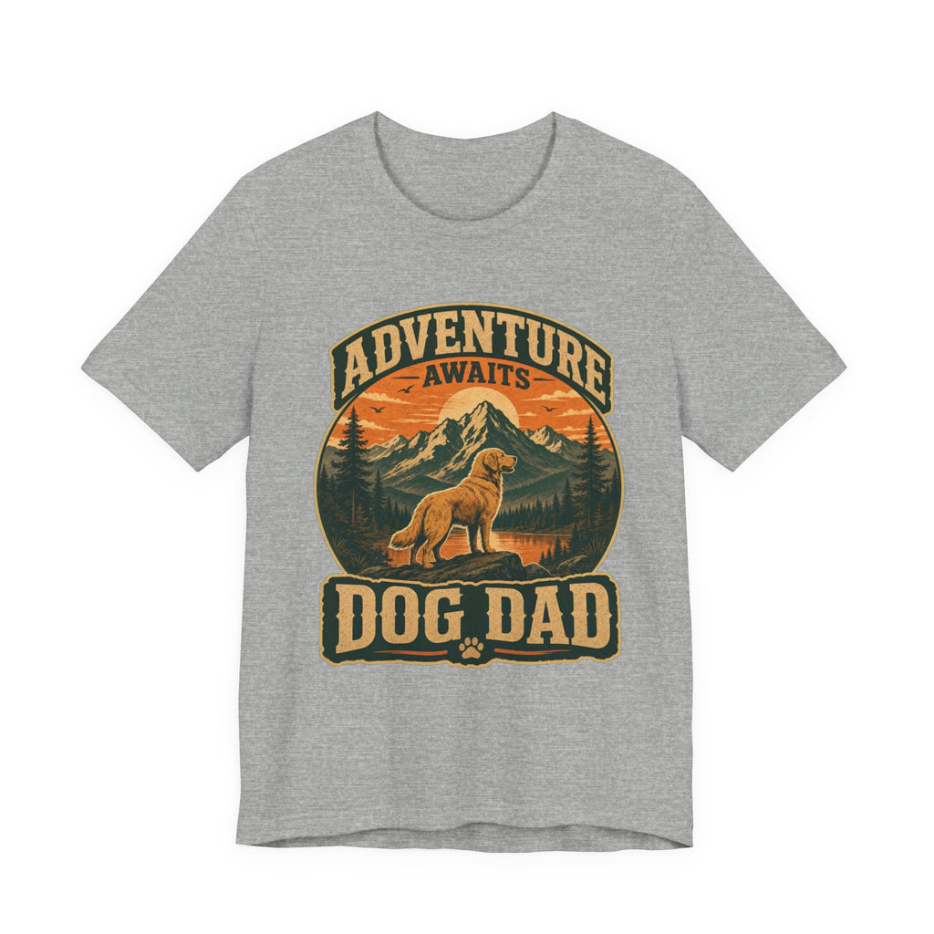 Adventure Awaits, Dog Dad — Unisex Tee