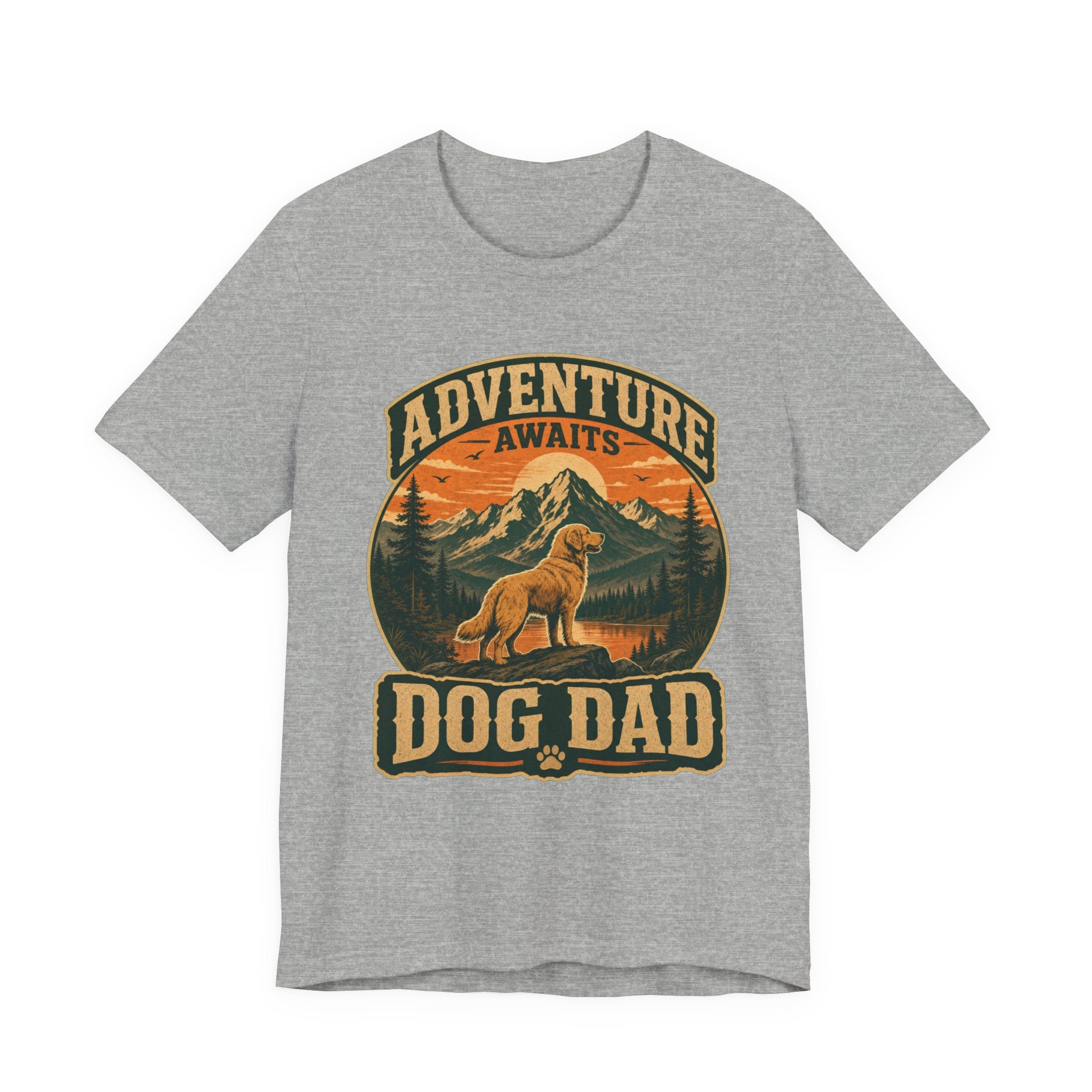 Adventure Awaits, Dog Dad — Unisex Tee