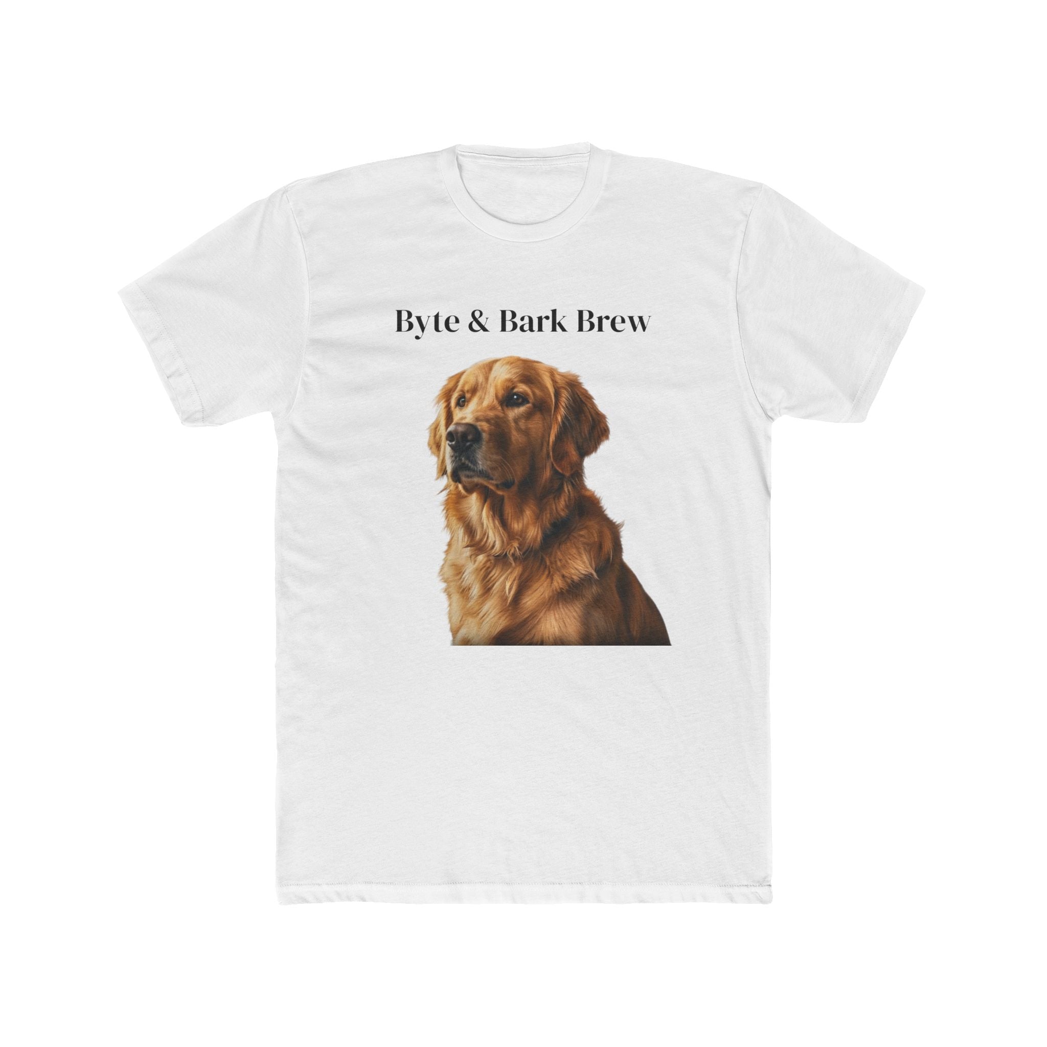 Byte & Bark Brew™ Classic Crew Tee — Coffee & Dog Lover T-Shirt