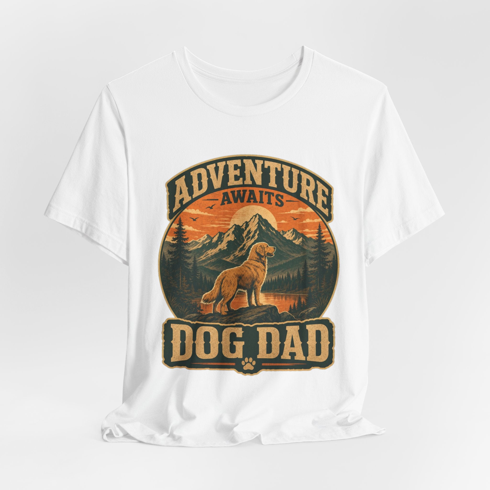 Adventure Awaits, Dog Dad — Unisex Tee