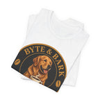 Byte & Bark Brew™ Classic Tee — Coffee & Dog Lover Shirt