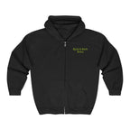 Black hoodie with 'Byte & Bark Brew' text on a white background