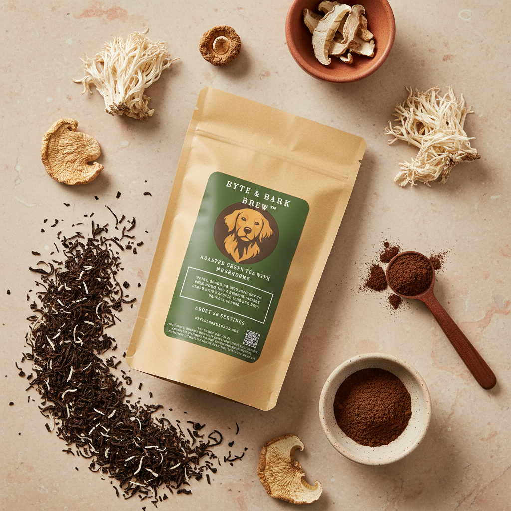 Hojicha Ingredients Flat Lay