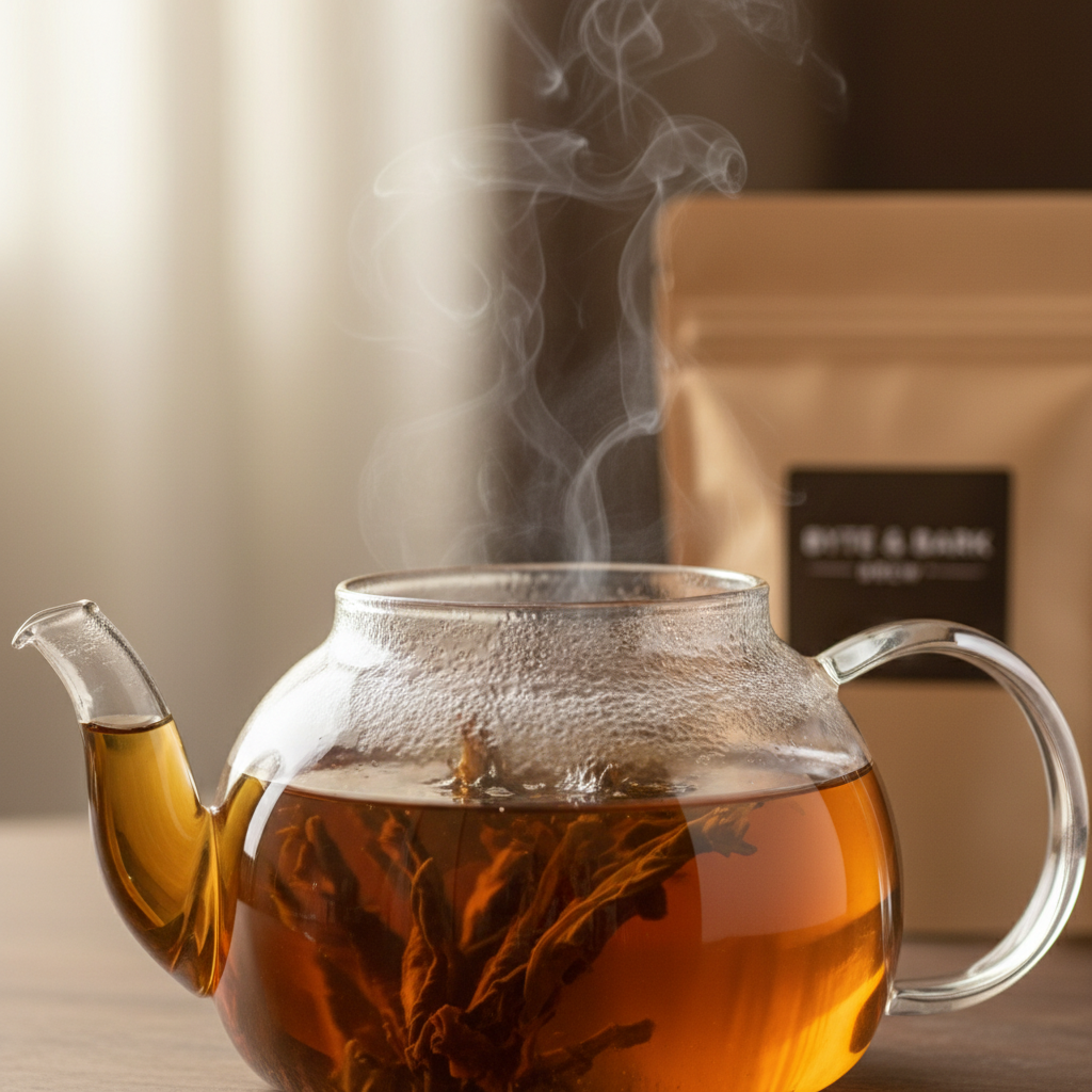 Hojicha Tea Brewing