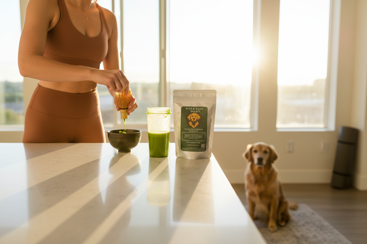 Matcha Pre-Workout Scene